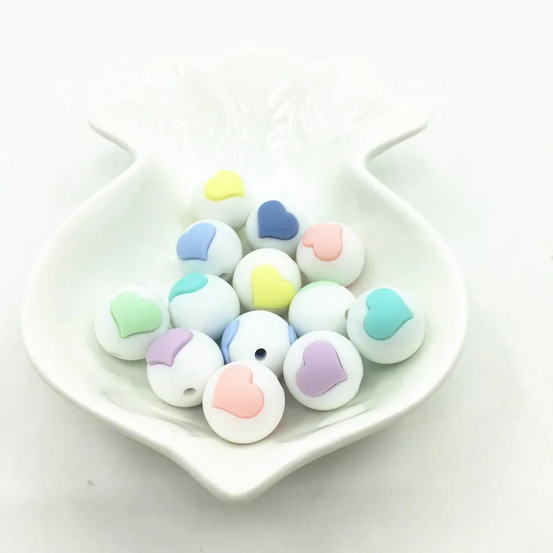 20pcs DIY Silicone Heart Shape Beads Craft Supplies & Tools Baby Shower Toys Food Grade Necklace & Bracelet Baby Teether
20pcs DIY Silicone Heart Shape Beads Craft Supplies & Tools Baby Shower Toys Food Grade Necklace & Bracelet Baby Teether