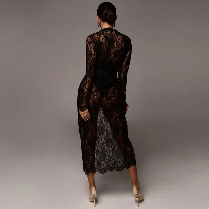 2019 Summer Sexy Lace Nightclub Outfits Strapless Bodysuits With Full Sleeve Lace Coat Dress Plus Size For Women Tracksuits
2019 Summer Sexy Lace Nightclub Outfits Strapless Bodysuits With Full Sleeve Lace Coat Dress Plus Size For Women Tracksuits