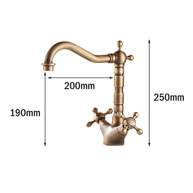 New Arrival 360 Degree Rotating Dual Handle Bathroom Faucet Antique Brass Lavatory Faucet Hot Cold Water Tap
New Arrival 360 Degree Rotating Dual Handle Bathroom Faucet Antique Brass Lavatory Faucet Hot Cold Water Tap