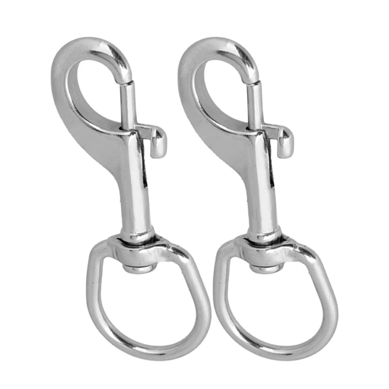2Pcs 90mm Multi-Purpose 304 Stainless Steel Swivel-Eye Bolt Spring Snap Hook Round Swivel Quick Hook Hiking Camping Carabiner
2Pcs 90mm Multi-Purpose 304 Stainless Steel Swivel-Eye Bolt Spring Snap Hook Round Swivel Quick Hook Hiking Camping Carabiner