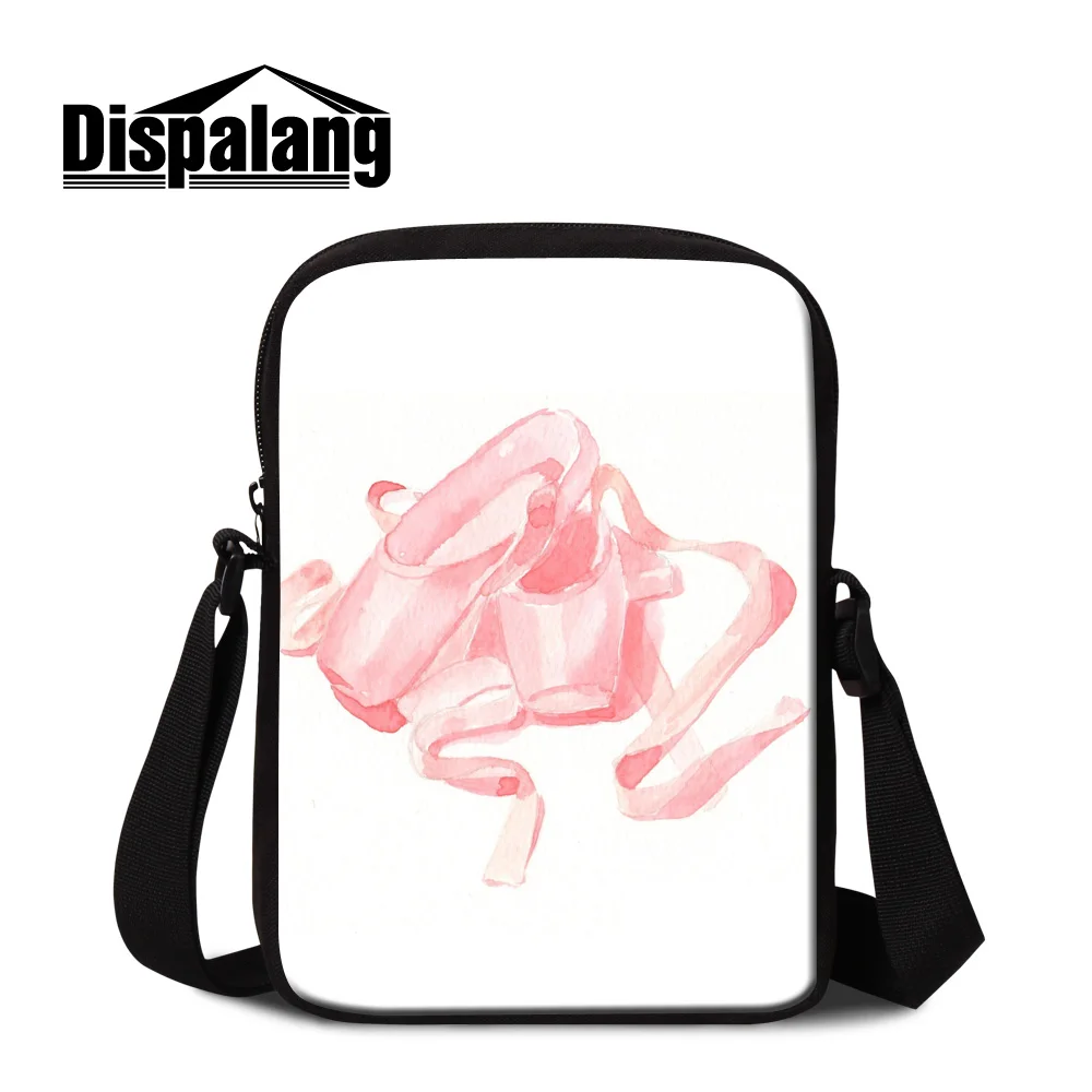 

Dispalang Casual Messenger Bag Ballet Toe Shoes Violin Prints Crossbody Bags Baby Bookbag Female Mini Handbag
