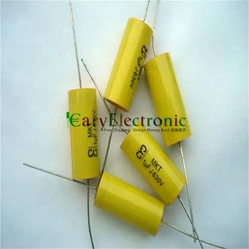 Wholesale 20pcs long leads yellow Axial Polyester Film Capacitors electronics 1.0uF 630V fr tube amp audio free shipping
Wholesale 20pcs long leads yellow Axial Polyester Film Capacitors electronics 1.0uF 630V fr tube amp audio free shipping