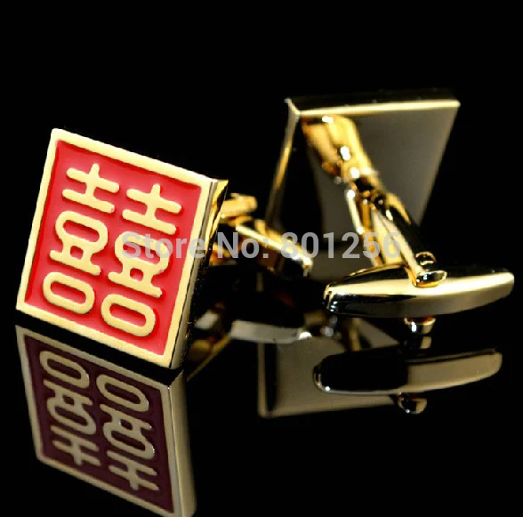 Free shipping Shirt Cufflinks gold color Chinese words design hotsale copper material cufflinks whoelsale&retail
Free shipping Shirt Cufflinks gold color Chinese words design hotsale copper material cufflinks whoelsale&retail