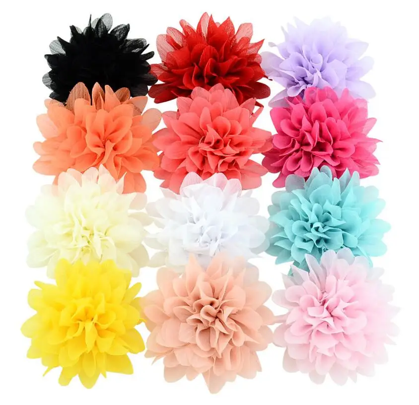 3.5" Large Chiffon Flower Top Quality DIY Flowers Flat Back For Baby Girls Children Kids Hair Accessories Headband 60pcs/lot
3.5" Large Chiffon Flower Top Quality DIY Flowers Flat Back For Baby Girls Children Kids Hair Accessories Headband 60pcs/lot