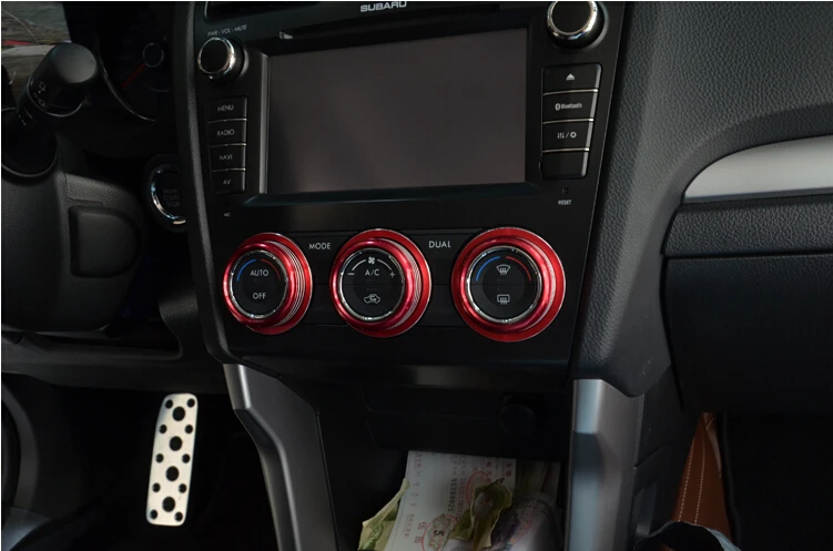 For subaru Forester 2013-2015 XV car Air Conditioning AC knob Switch trims,auto accessories,3pcs/lot,car styling
For subaru Forester 2013-2015 XV car Air Conditioning AC knob Switch trims,auto accessories,3pcs/lot,car styling