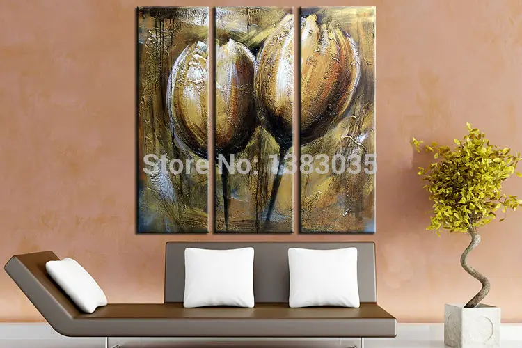 Hand Painted Modern Tulip Canvas Painting Oil Flower Wall Hanging Abstract 3 Panel Art Pictures Living Room Decoration Sets
Hand Painted Modern Tulip Canvas Painting Oil Flower Wall Hanging Abstract 3 Panel Art Pictures Living Room Decoration Sets