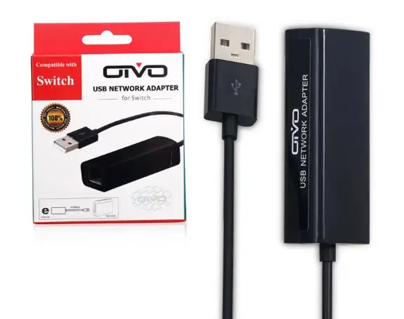 Высокоскоростной USB сетевой кабель адаптер для Nintendo Switch NS консоли Wii/U|Запасные