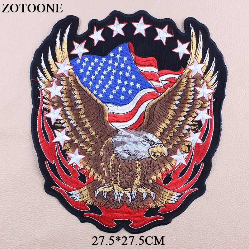 ZOTOONE Us Flag Patch Embroidered Badge Patches Military Tactical Clothing Badges Iron On Big Punk Eagle Patches For Clothes
ZOTOONE Us Flag Patch Embroidered Badge Patches Military Tactical Clothing Badges Iron On Big Punk Eagle Patches For Clothes