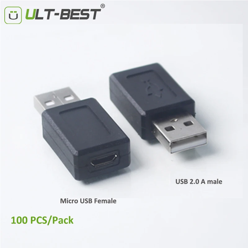 ULT-Best 100PCS/lot Wholesale USB Adapter Micro USB Female to USB 2.0 A Male Connector Converter Adaptor
ULT-Best 100PCS/lot Wholesale USB Adapter Micro USB Female to USB 2.0 A Male Connector Converter Adaptor