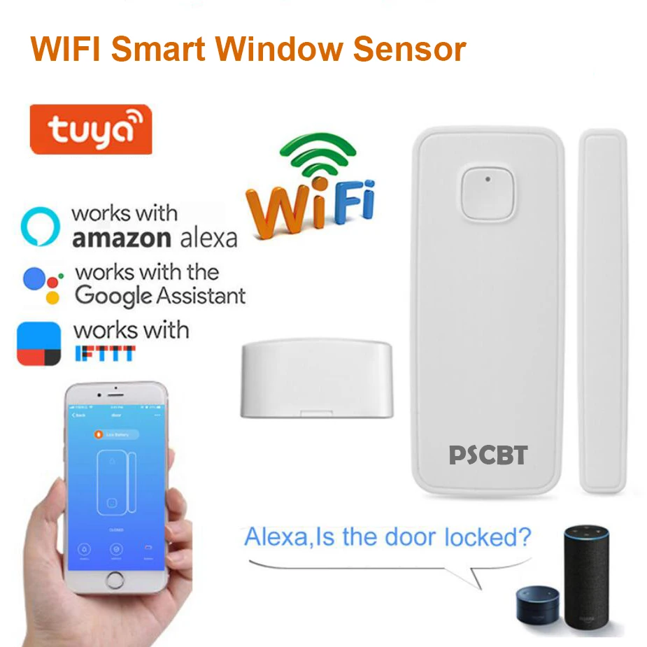 WIFI Door Magnetic Window Sensor Alarm APP Control Android IOS Wireless Door Open Detector
WIFI Door Magnetic Window Sensor Alarm APP Control Android IOS Wireless Door Open Detector