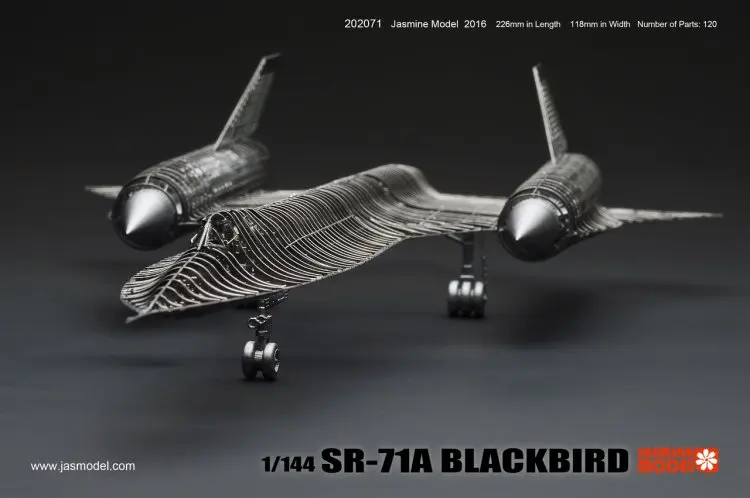 1/144 SR-71A BLACKBIRD 3D металлическая головоломка, креативная интеллектуальная игрушка, Классическая коллекция
1/144 SR-71A BLACKBIRD 3D металлическая головоломка, креативная интеллектуальная игрушка, Классическая коллекция