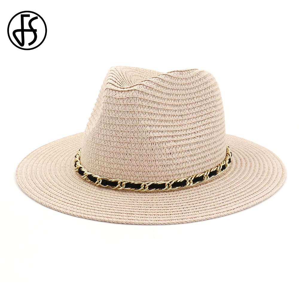 FS 2019 Summer Outdoor Beach Cap British Style Jazz Straw Hat Wide Brim Vintage Fedora For Men Women Sunscreen Panama Sun Hats
FS 2019 Summer Outdoor Beach Cap British Style Jazz Straw Hat Wide Brim Vintage Fedora For Men Women Sunscreen Panama Sun Hats