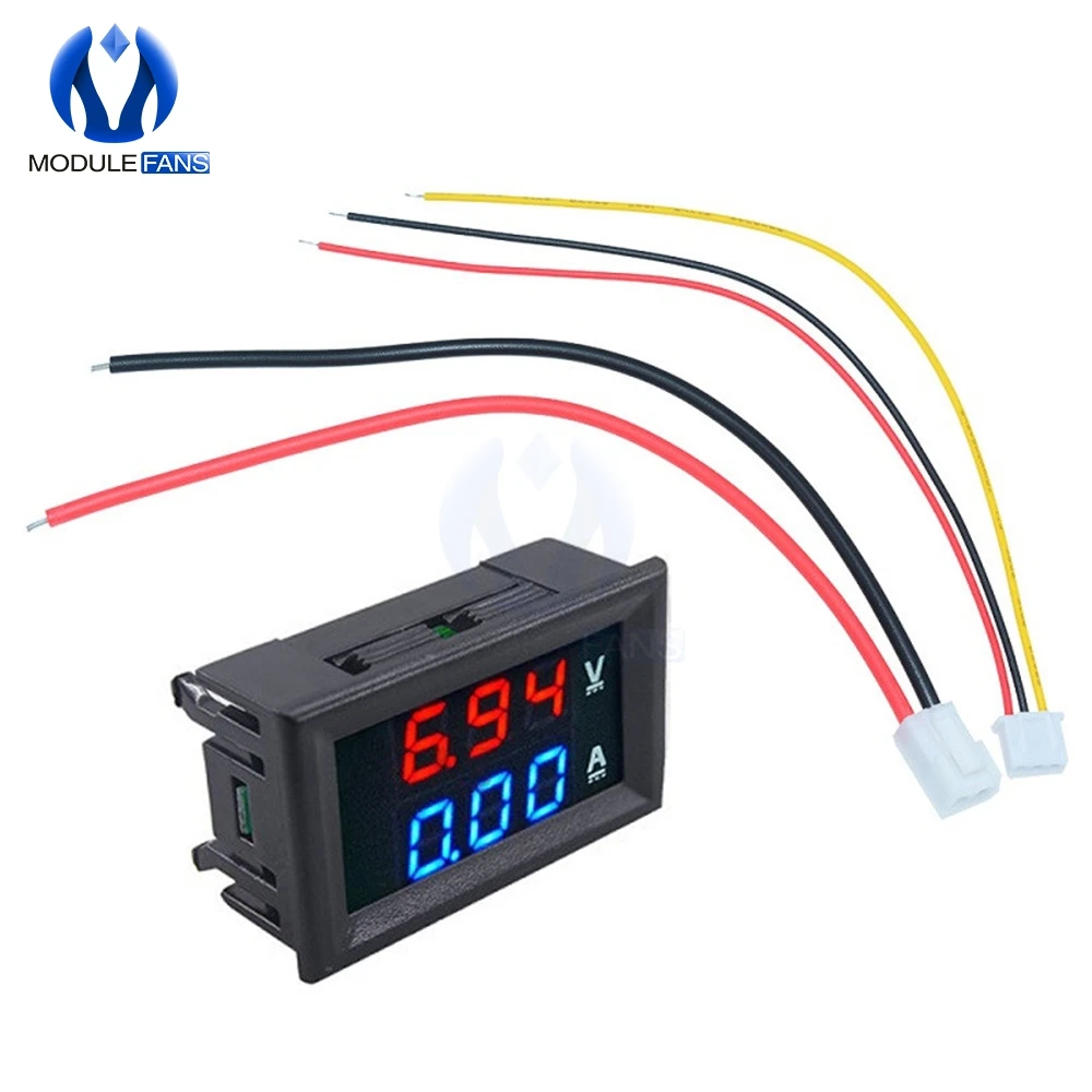 Mini Digital Voltmeter Ammeter 0.28 inch DC 100V 10A Panel Amp Volt Current Meter Tester 0.28" Blue Red Dual LED Display 20mA
Mini Digital Voltmeter Ammeter 0.28 inch DC 100V 10A Panel Amp Volt Current Meter Tester 0.28" Blue Red Dual LED Display 20mA