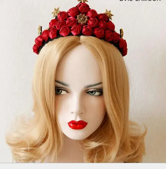 New arrival women's Vintage elegant hairbands party girl's rose crown with star headband lovely hair accessories
New arrival women's Vintage elegant hairbands party girl's rose crown with star headband lovely hair accessories