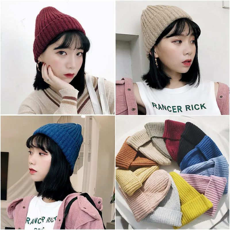 New fashion Woman winter hat warm beanie Autumn and winter knitted hats ladies solid color Acrylic casual winter cap B06
New fashion Woman winter hat warm beanie Autumn and winter knitted hats ladies solid color Acrylic casual winter cap B06