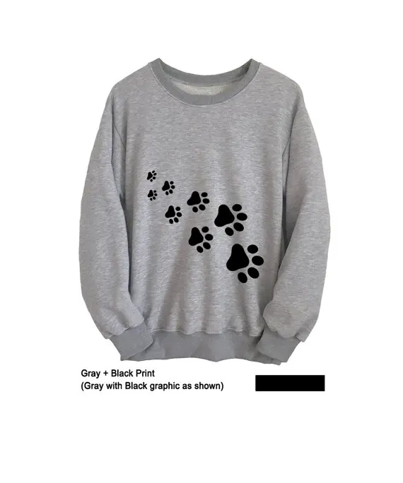 Cute Sweatshirt Cat Paw Womens Long Sleeve Tee Mens Sweatshirts Unisex Graphic Tee Cotton Crewneck Jumper College-E012
Cute Sweatshirt Cat Paw Womens Long Sleeve Tee Mens Sweatshirts Unisex Graphic Tee Cotton Crewneck Jumper College-E012