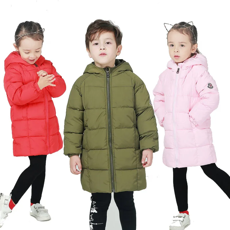 Зимнее пальто детский длинный пуховик детское зимнее утепленное и сохраняющее