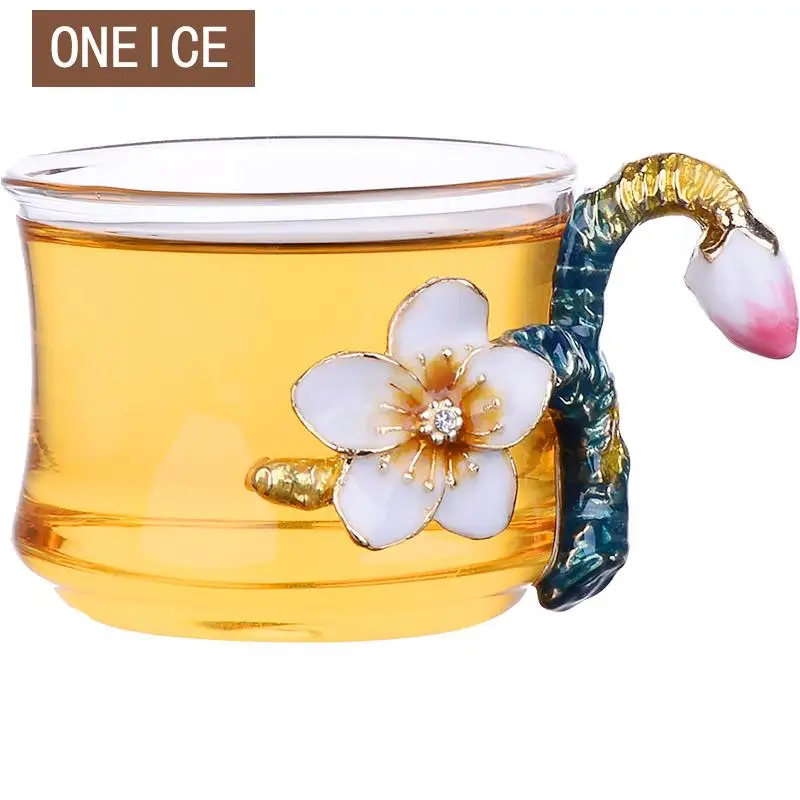 Almond Blossom Enamel Cup Set Creative Heat Resistant Crystal Glass Tea Cup Small Cup Gift Tea Set
Almond Blossom Enamel Cup Set Creative Heat Resistant Crystal Glass Tea Cup Small Cup Gift Tea Set