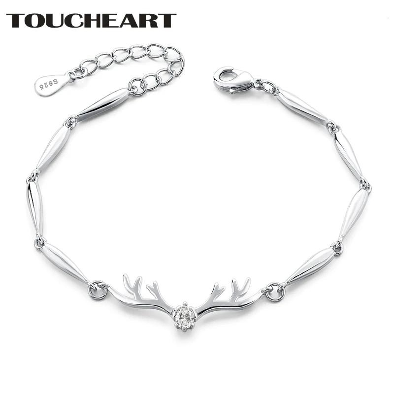 TOUCHEART Trending S925 Silver Deer Elk Bracelets&Bangles For Women Snaps Bracelet Jewelry Wedding Deer Bracelet Femme SBR190138
TOUCHEART Trending S925 Silver Deer Elk Bracelets&Bangles For Women Snaps Bracelet Jewelry Wedding Deer Bracelet Femme SBR190138