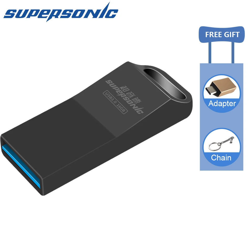 Supersonic M3 Pen drive USB3.0 64GB 32GB 16GB 8GB USB Flash Drive Metal Pen Drive USB Stick Waterproof for PC Laptop
Supersonic M3 Pen drive USB3.0 64GB 32GB 16GB 8GB USB Flash Drive Metal Pen Drive USB Stick Waterproof for PC Laptop