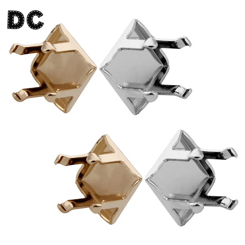 100pcs/Lot Copper KC Gold/rhodium Color Square Metal Blank Sew On Rhinestone Claw Prong Setting DIY Pendant Base Jewelry Finding
100pcs/Lot Copper KC Gold/rhodium Color Square Metal Blank Sew On Rhinestone Claw Prong Setting DIY Pendant Base Jewelry Finding