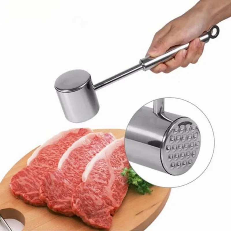 FEIGO Stainless Steel Two Sides Loose Tenderizer Mallet Hammer Chicken Beef Steak Tenderizers Double Head Kitchen Gadget F583
FEIGO Stainless Steel Two Sides Loose Tenderizer Mallet Hammer Chicken Beef Steak Tenderizers Double Head Kitchen Gadget F583