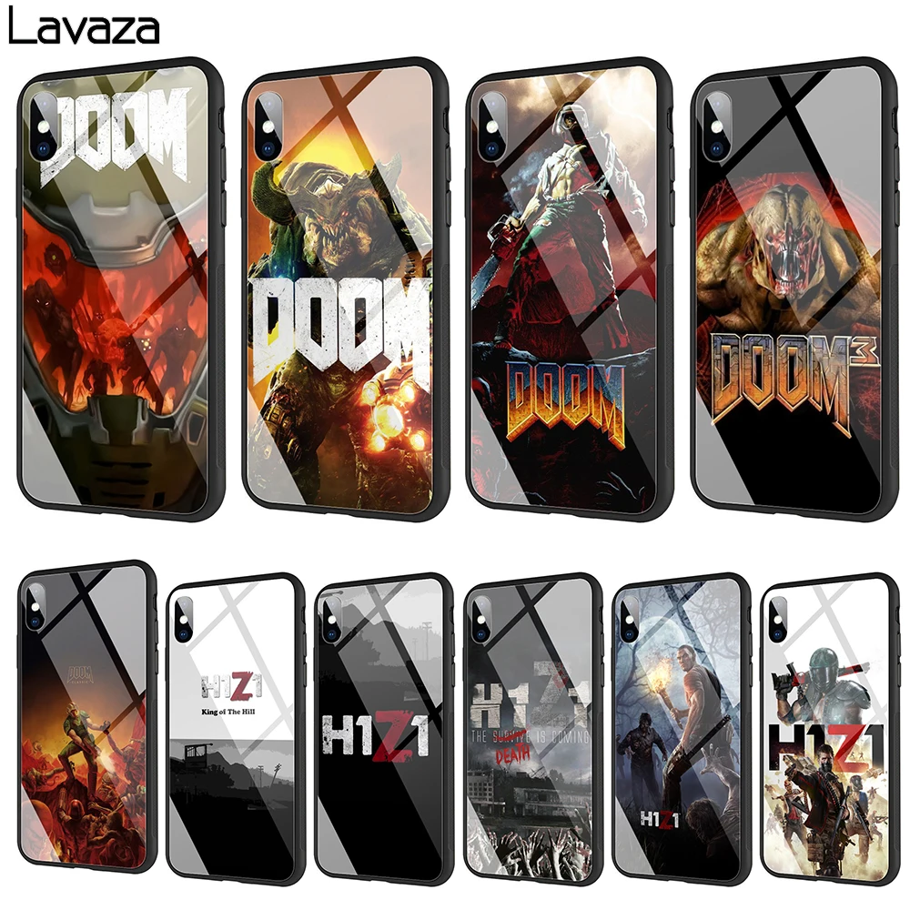 Чехол Lavaza Doom H1Z1 Stalker из закаленного стекла ТПУ для iPhone XS Max XR X 8 7 6 6S Plus 5 5S SE |