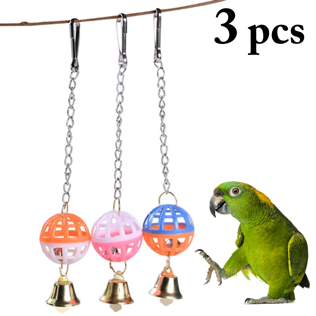 3PCS Double Colors Bird Balls With Bell Creative Funny Bell Bird Chew Toy Cage Hanging Toy For Parrot Pet Bird Training Supplies
3PCS Double Colors Bird Balls With Bell Creative Funny Bell Bird Chew Toy Cage Hanging Toy For Parrot Pet Bird Training Supplies