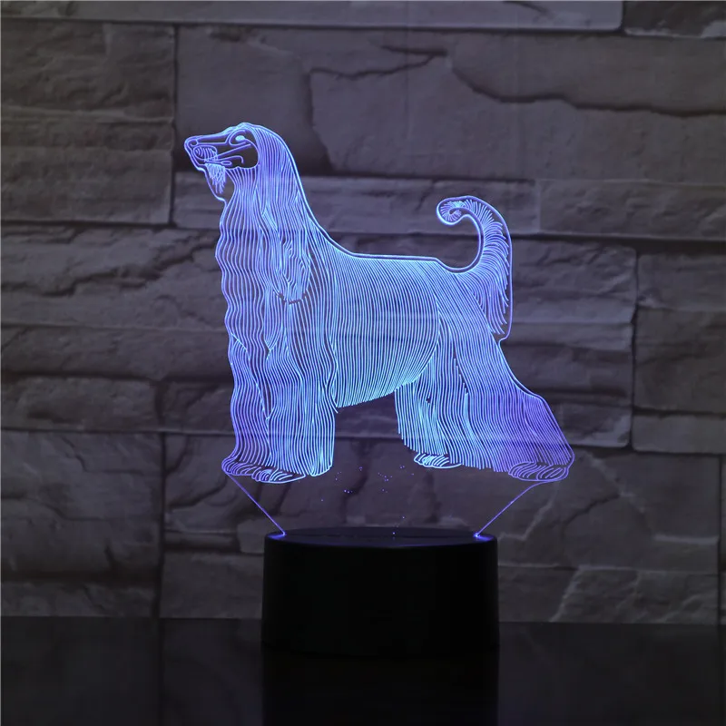 Афганская собака самая красивая светодиодсветодиодный 3D лампа 7 цветов USB сенсорный ночник для дома гостиной освещение Декор Детский подар...
Афганская собака самая красивая светодиодсветодиодный 3D лампа 7 цветов USB сенсорный ночник для дома гостиной освещение Декор Детский подар...