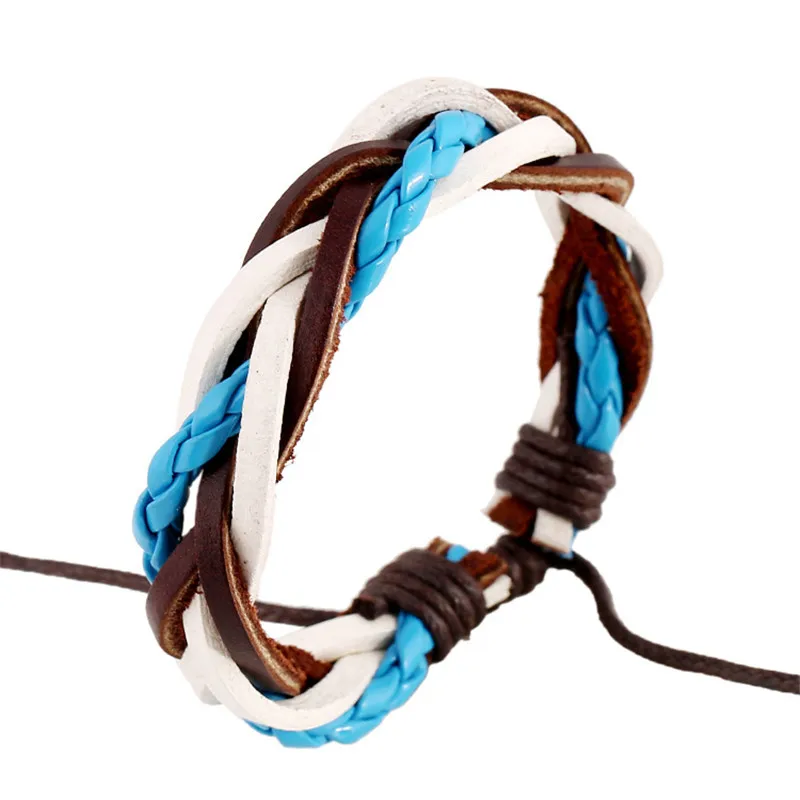 DoreenBeads Fashion Bracelet Wax White Blue Winding Rope Leather Double Layers Lace Up Clasp Trendy Bangles For Men Gift,1 Piece
DoreenBeads Fashion Bracelet Wax White Blue Winding Rope Leather Double Layers Lace Up Clasp Trendy Bangles For Men Gift,1 Piece
