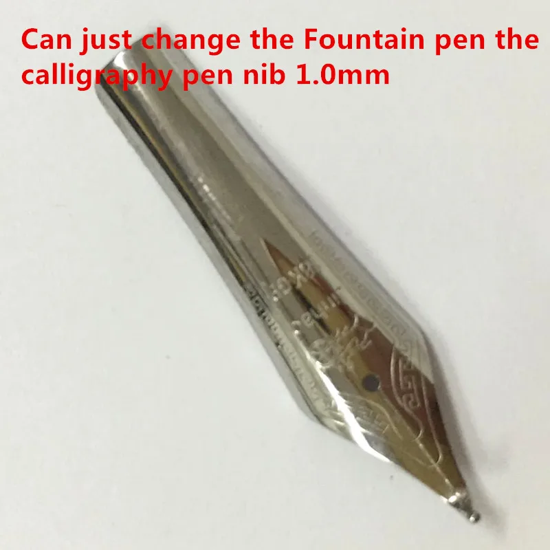 Apply Jinhao 159 Fountain pen Universal design large nib 18K Gold tip 1.0 mm calligraphy nib bent / 0.5 Straight Nib
Apply Jinhao 159 Fountain pen Universal design large nib 18K Gold tip 1.0 mm calligraphy nib bent / 0.5 Straight Nib