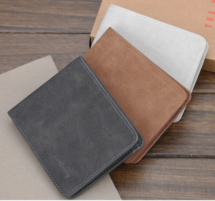 Baellerry Short PU Leather Men Wallets Famous Brand Male Wallet For Business Double fold 3 Color Coin Wallets Men Clutch Purses
Baellerry Short PU Leather Men Wallets Famous Brand Male Wallet For Business Double fold 3 Color Coin Wallets Men Clutch Purses