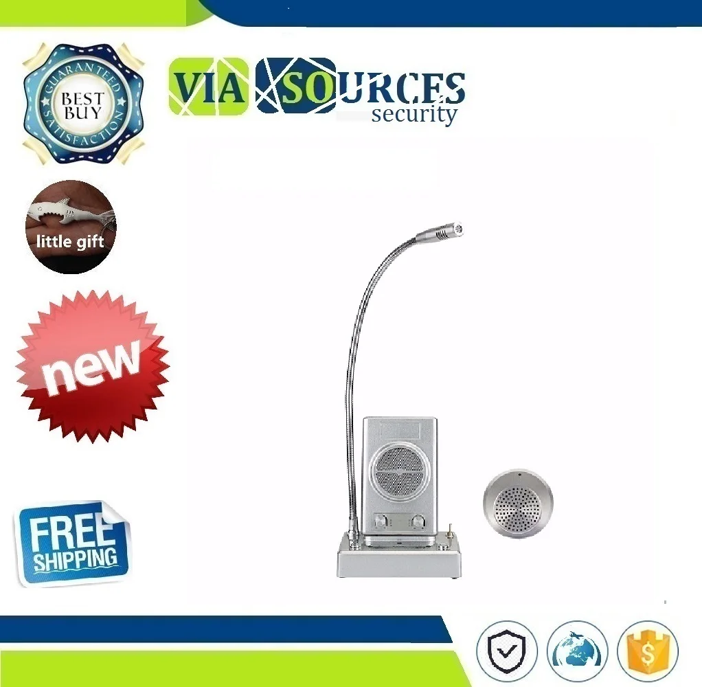 3W Aluminum Alloy Shell Dual-way Window Intercom Advanced Two-way Interphone System For Bank Hospital Bus Station etc | Безопасность и