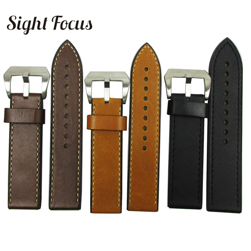 20mm 22mm 24mm 26mm Leather Rubber Lining Watch Band for pam Suunto Hamilton Garmin Strap Watch Belt Brown Strap Wrist Watchband
20mm 22mm 24mm 26mm Leather Rubber Lining Watch Band for pam Suunto Hamilton Garmin Strap Watch Belt Brown Strap Wrist Watchband