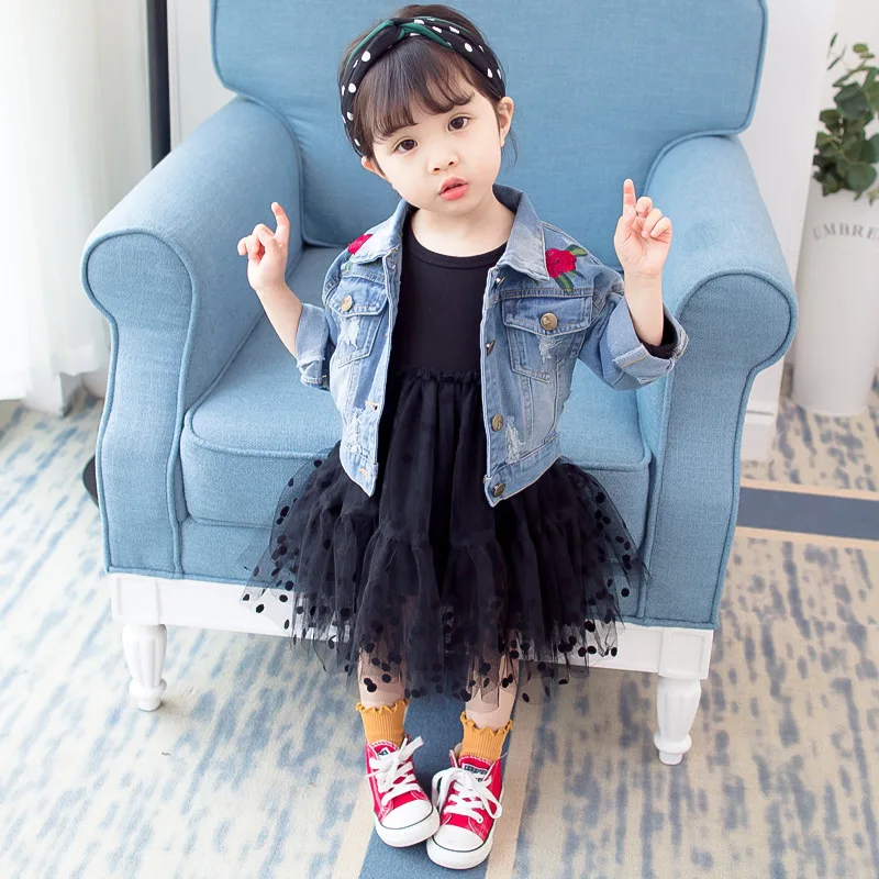 Casual Baby Girls Coat Embroidery Rose Turn-down Collar Coat Baby Fashion Cowboy Clothing
Casual Baby Girls Coat Embroidery Rose Turn-down Collar Coat Baby Fashion Cowboy Clothing