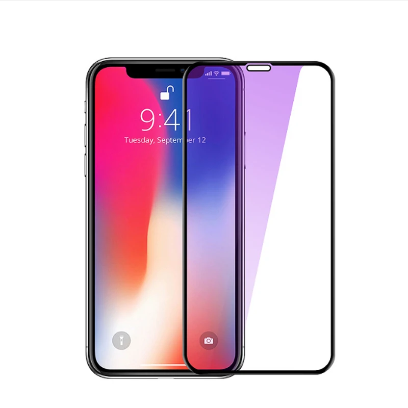 9H полное покрытие закаленное стекло защитное для iphone 6 6s 7 8 plus XS max XR glassscreen protector