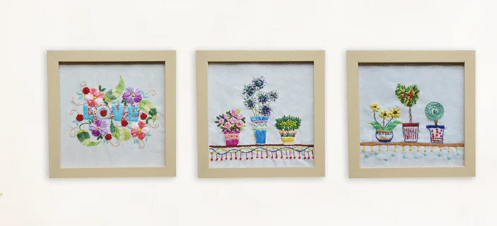 19x19cm Letter flower Ribbon embroidery kit stain painting set handcraft kit DIY handmade needlework art home decor
19x19cm Letter flower Ribbon embroidery kit stain painting set handcraft kit DIY handmade needlework art home decor