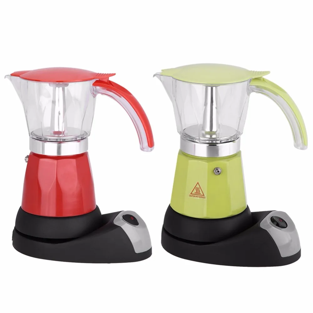 300ml 6 Cups 480W Electric Espresso Moka Pot Detachable Kitchen Stovetop Coffee Maker EU Plug Cafetiere Pot Moka pot
300ml 6 Cups 480W Electric Espresso Moka Pot Detachable Kitchen Stovetop Coffee Maker EU Plug Cafetiere Pot Moka pot