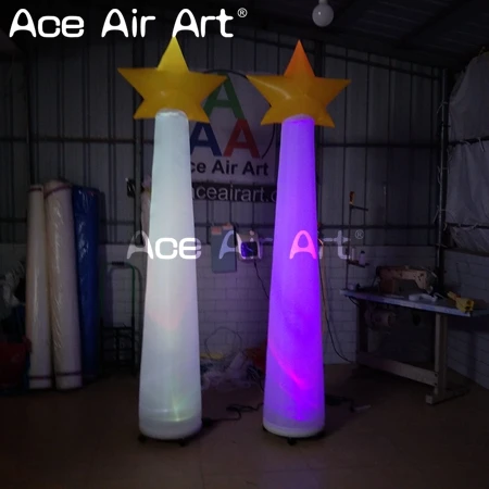 Colorful Inflatable Cone with Shinning Star and Led Lights for Party and Stage Decoration
Colorful Inflatable Cone with Shinning Star and Led Lights for Party and Stage Decoration