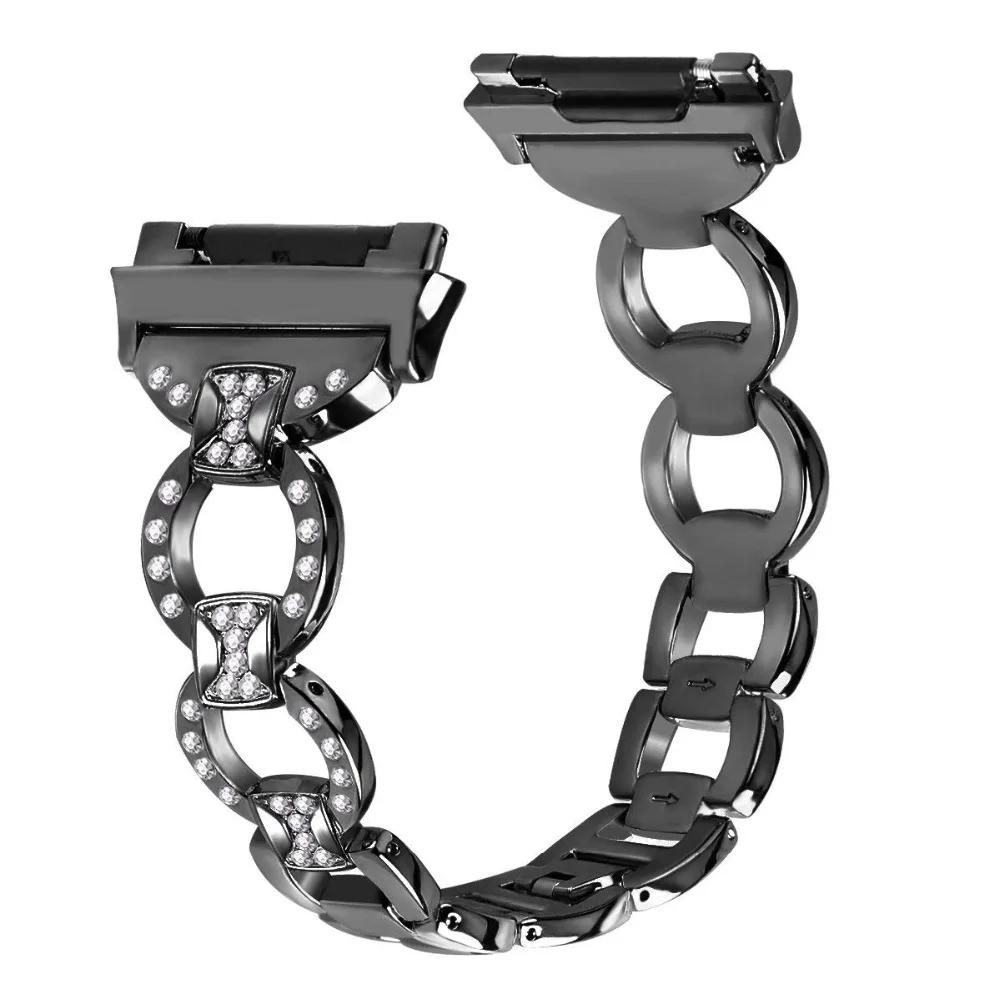 Metal Bands for Fitbit Ionic Smart Watch Replacement stainless steel with Rhinestone Bling Adjustable Bands Bracelet 9.10
Metal Bands for Fitbit Ionic Smart Watch Replacement stainless steel with Rhinestone Bling Adjustable Bands Bracelet 9.10