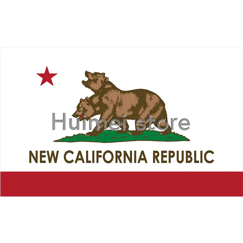 New California Republic Flag 3x5 FT 150X90CM Banner 100D Polyester Custom flag brass Grommet
New California Republic Flag 3x5 FT 150X90CM Banner 100D Polyester Custom flag brass Grommet