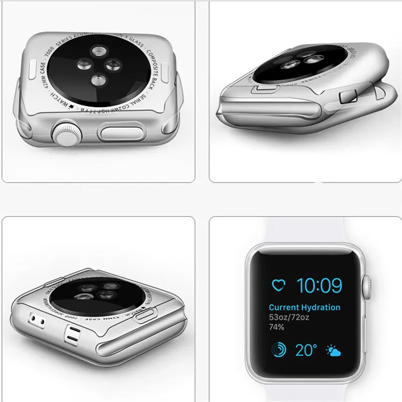Transparent Cover For Apple Watch 3 2 1 42MM 38MM Clear TPU Screen Protector Cover Full Case For watch 38MM 42MM 1 2 3
Transparent Cover For Apple Watch 3 2 1 42MM 38MM Clear TPU Screen Protector Cover Full Case For watch 38MM 42MM 1 2 3
