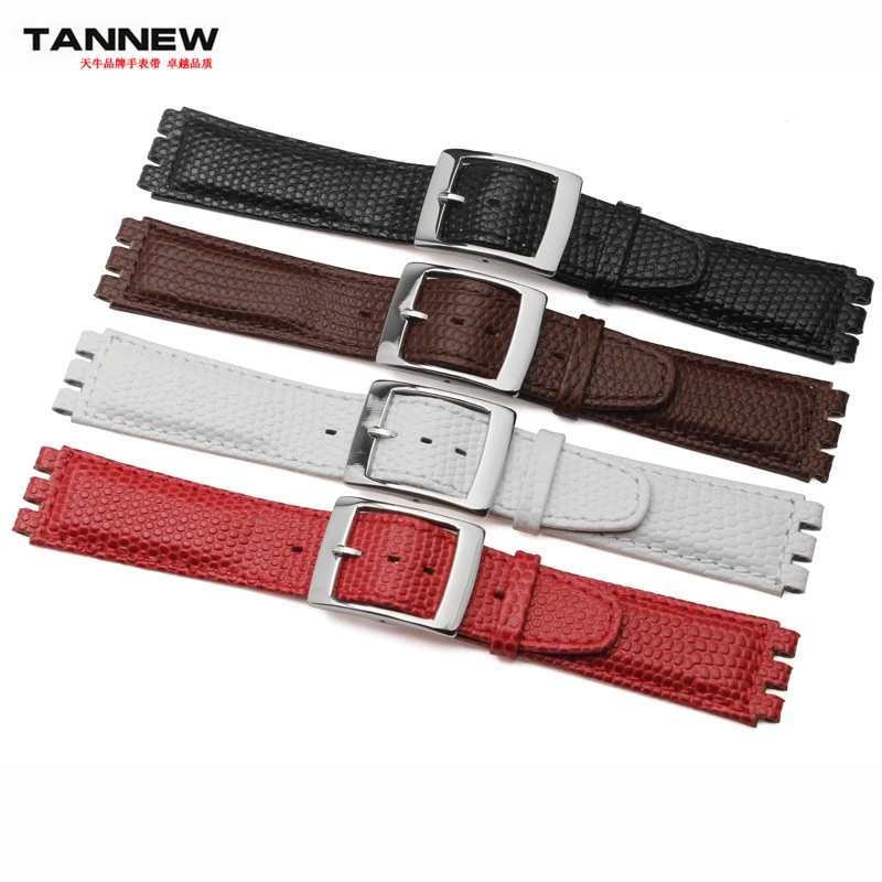 Ремешок для женских наручных часов swatch YGS716 YAS100, браслет из натуральной кожи в виде ящерицы, Черный Белый Коричневый, 17 мм
Ремешок для женских наручных часов swatch YGS716 YAS100, браслет из натуральной кожи в виде ящерицы, Черный Белый Коричневый, 17 мм