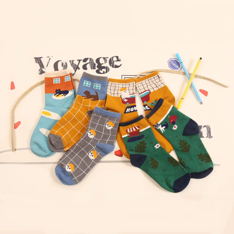 Korean Novelty Illustration Home Furnishing Series Tube Sock Women's Dog Cat Egg Cartoon Socks Funny Cotton Socks
Korean Novelty Illustration Home Furnishing Series Tube Sock Women's Dog Cat Egg Cartoon Socks Funny Cotton Socks