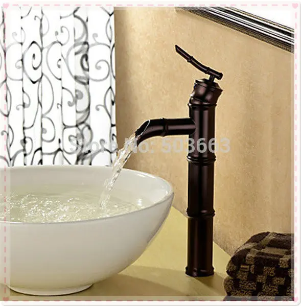 e-pak 8655-1/8 Fashion Oil Rubbed Bronze Solid Brass Deck Mounted Bathroom Basin Sink Waterfall Faucet Mixer Taps Vanity | Дом и сад