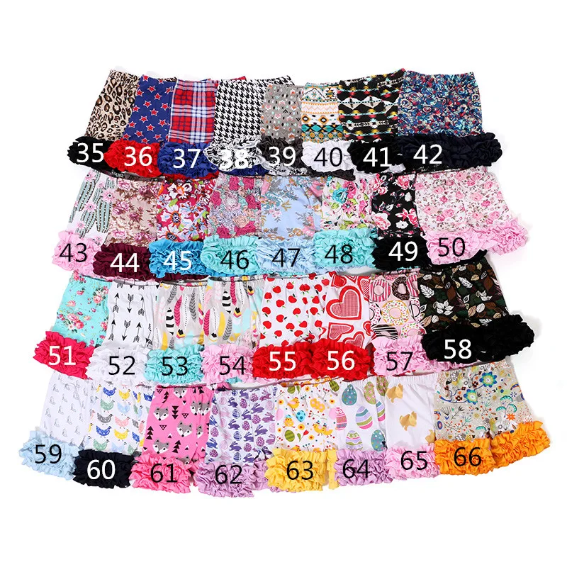 Kaiya Angel 114 Styles Different Colors 5 piece / lot Ruffles Cotton Shorts Summer Kids Girls Shorts Clothes Factory Wholesale
Kaiya Angel 114 Styles Different Colors 5 piece / lot Ruffles Cotton Shorts Summer Kids Girls Shorts Clothes Factory Wholesale