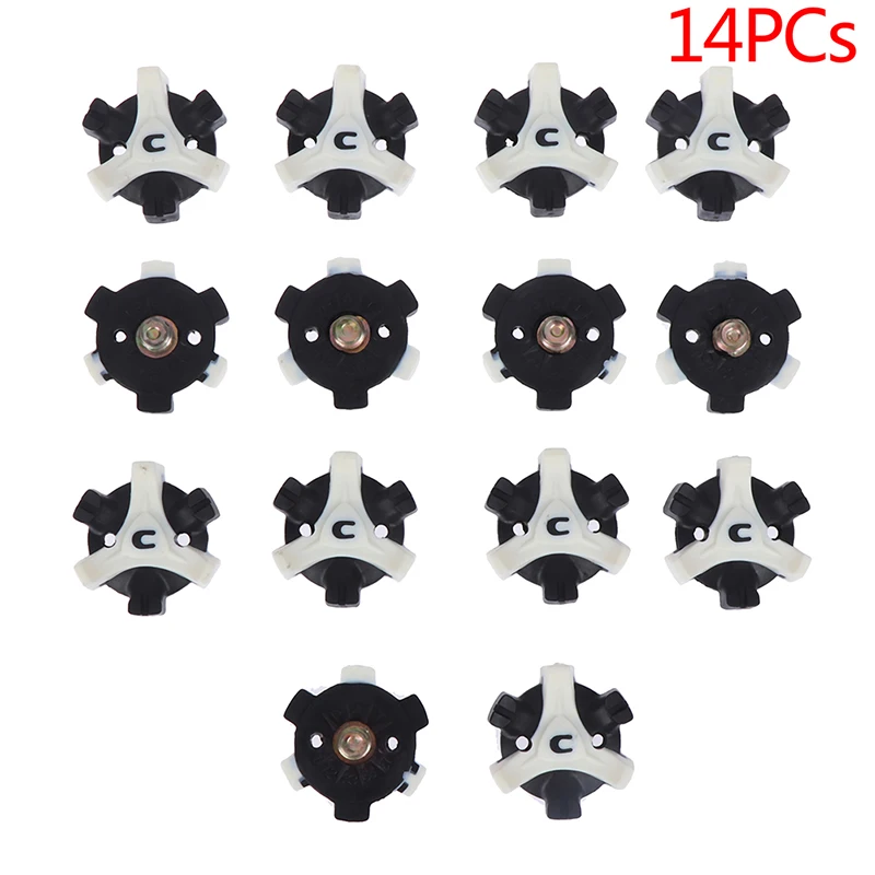 14Pcs /Lot Fast Twist Shoe Spikes Replacement Accessories Golf Training Aids Black+White Rubber Golf Spikes Pins 1/4 Turn
14Pcs /Lot Fast Twist Shoe Spikes Replacement Accessories Golf Training Aids Black+White Rubber Golf Spikes Pins 1/4 Turn