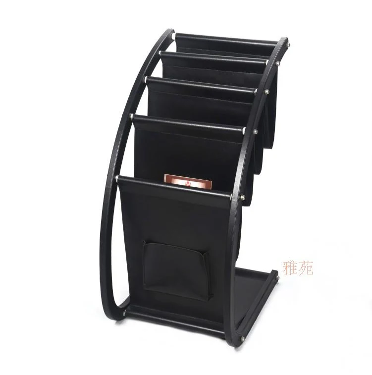 H67cm large wood leather floor magazine newspaper book exhibition display rack organizer holder office accessories black 229A
H67cm large wood leather floor magazine newspaper book exhibition display rack organizer holder office accessories black 229A
