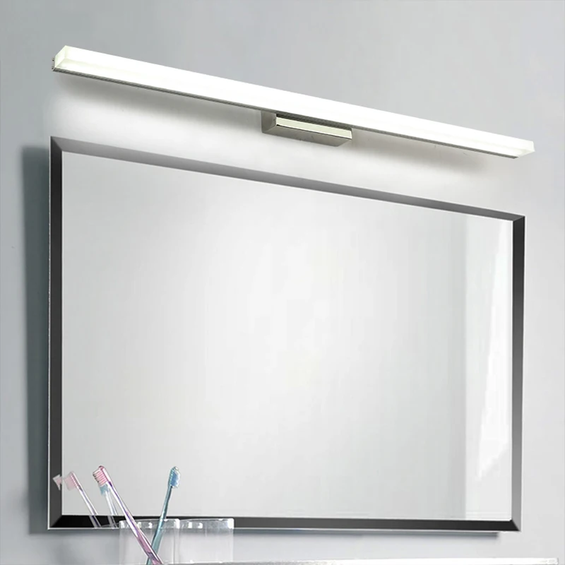 9W 405mm 12W 505mm LED Mirror Light Stainless Steel Waterproof AC 85-265V Modern Style LED Wall Mounted Lamp For Indoor Bathroom
9W 405mm 12W 505mm LED Mirror Light Stainless Steel Waterproof AC 85-265V Modern Style LED Wall Mounted Lamp For Indoor Bathroom