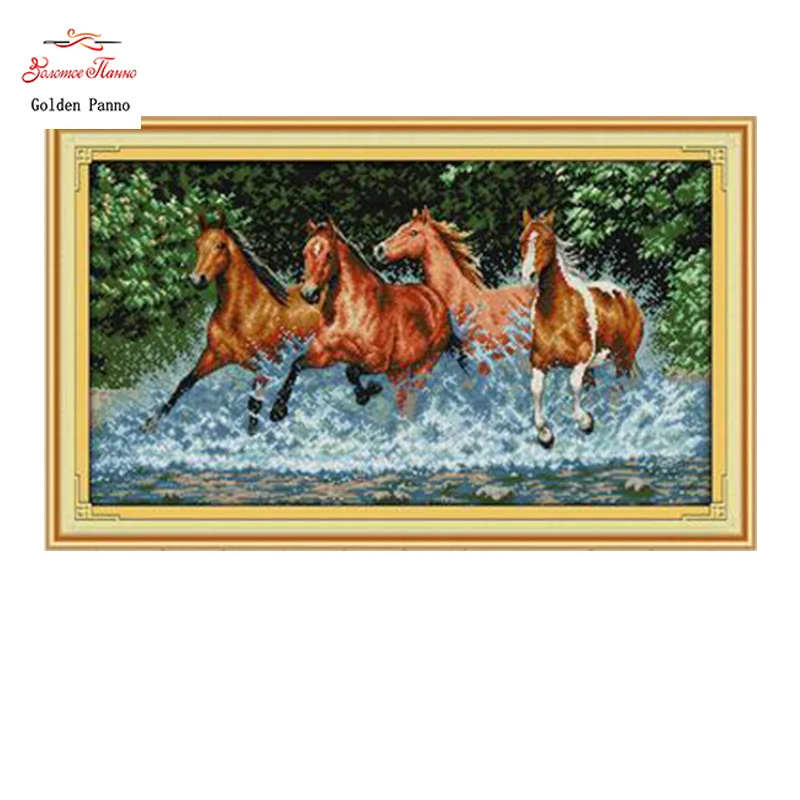 Golden Panno,Needlework,DIY DMC Cross stitch,Sets For Embroidery kit Ride and run home decoration Counted Cross-Stitching 0123
Golden Panno,Needlework,DIY DMC Cross stitch,Sets For Embroidery kit Ride and run home decoration Counted Cross-Stitching 0123